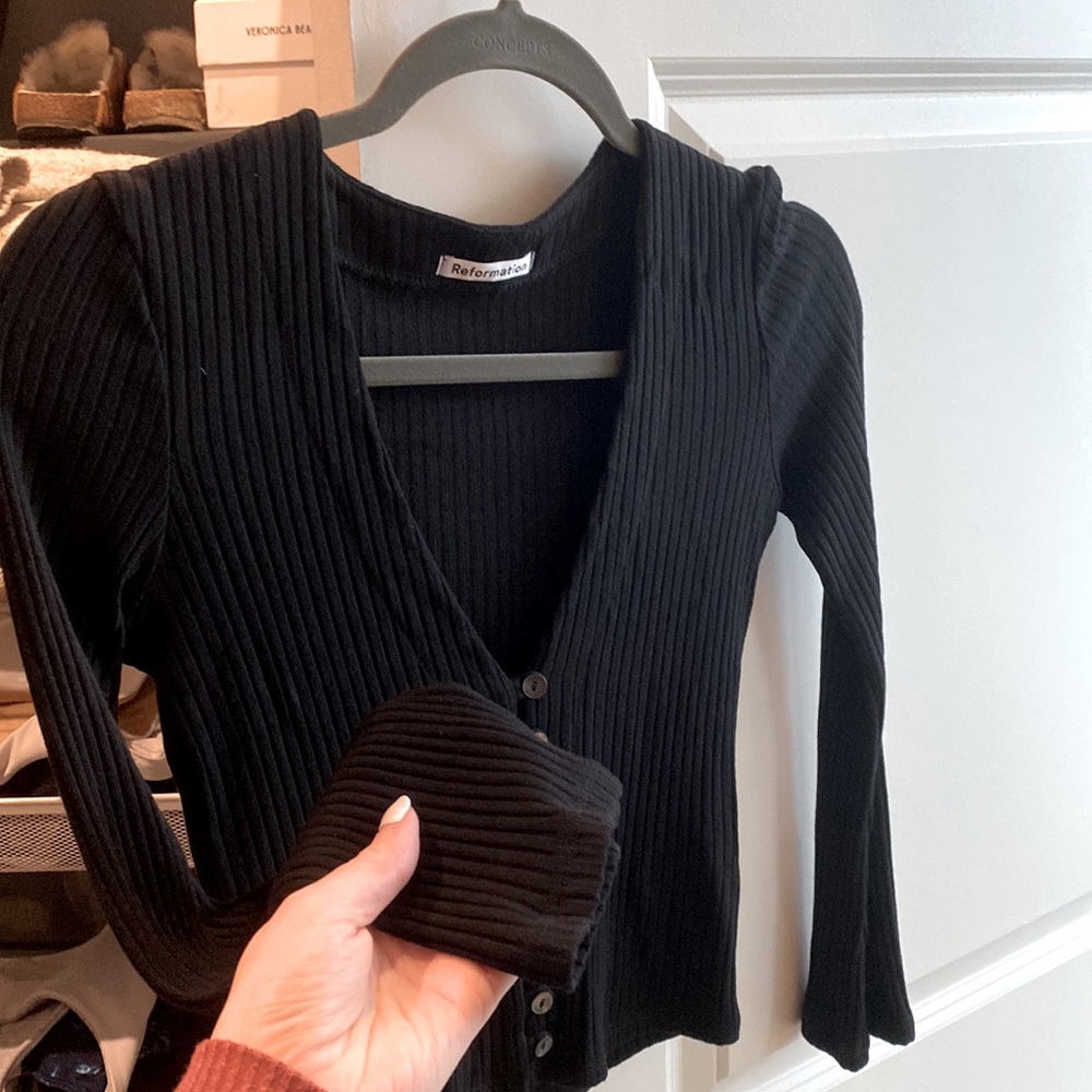 Reformation Gellar Knit Top